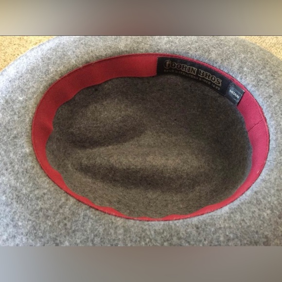 LIKE NEW GOORIN BROS GREY WOOL TRILBY!!! Size MEDIUM!!! - Picture 2 of 2